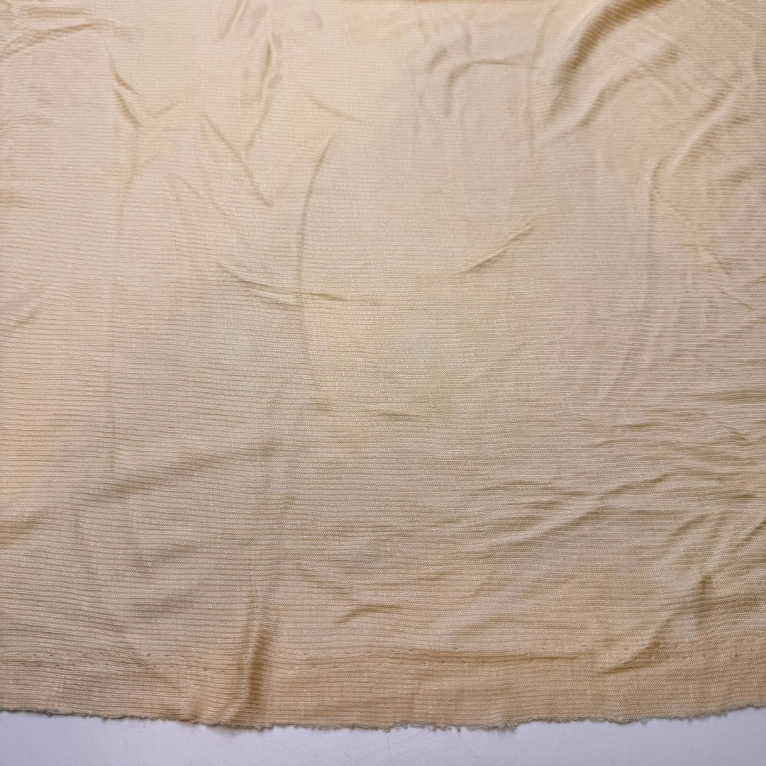 Napping In Fields Of Wildflowers - Rib Knit Modal/Silk Knit - Light Beige - 2.3M Bundle - True Deadstock fabric Fabric by private - Sustainable Textile | FABCYCLE
