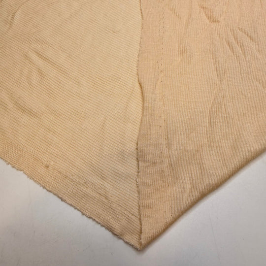 Napping In Fields Of Wildflowers - Rib Knit Modal/Silk Knit - Light Beige - 2.3M Bundle - True Deadstock fabric Fabric by private - Sustainable Textile | FABCYCLE