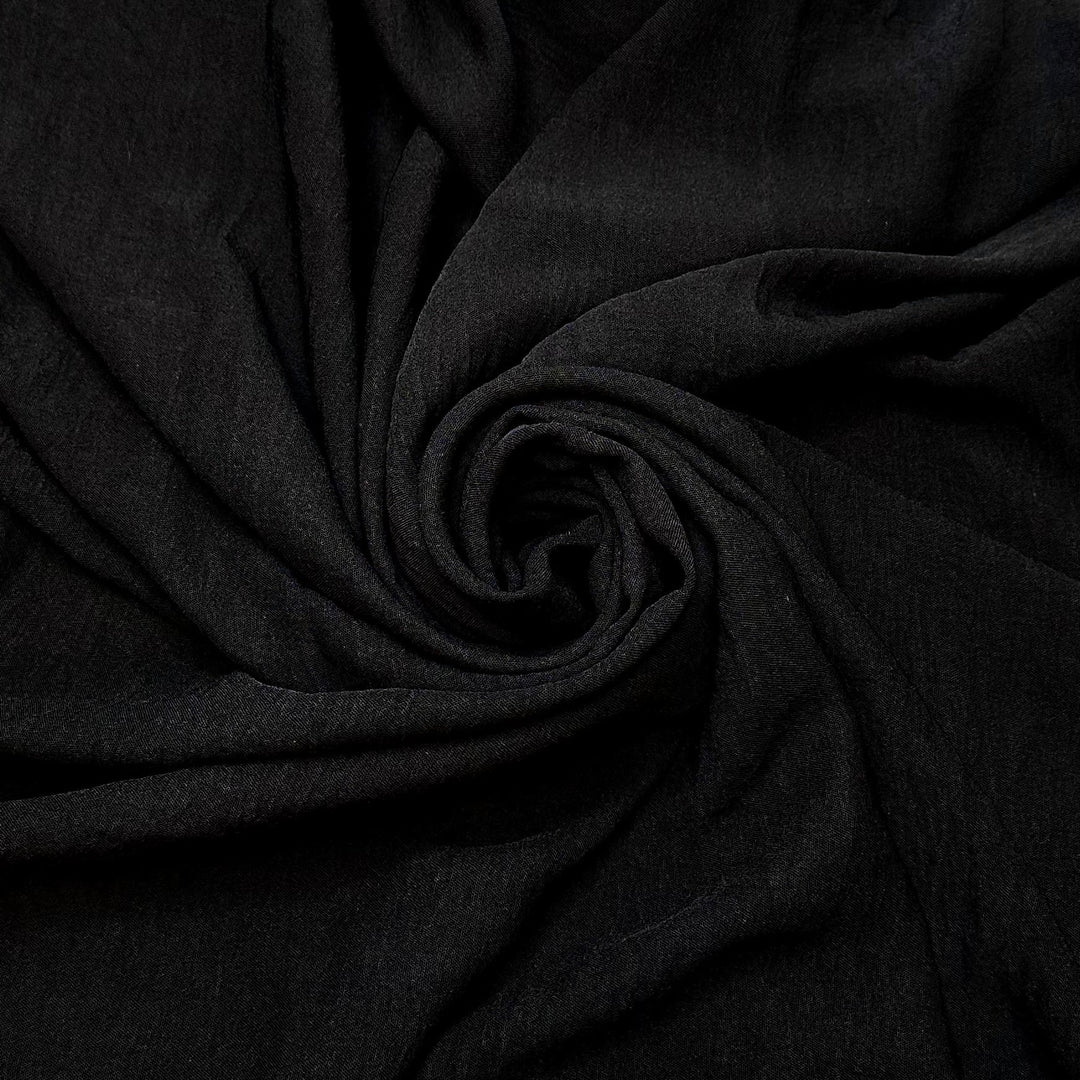 Napping The Day Away - Polyester Blend Woven - Black - 1.55M Bundle - True Deadstock fabric Fabric by private - Sustainable Textile | FABCYCLE
