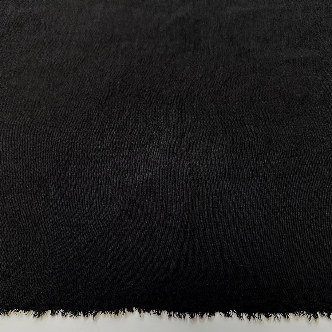 Napping The Day Away - Polyester Blend Woven - Black - 1.55M Bundle - True Deadstock fabric Fabric by private - Sustainable Textile | FABCYCLE
