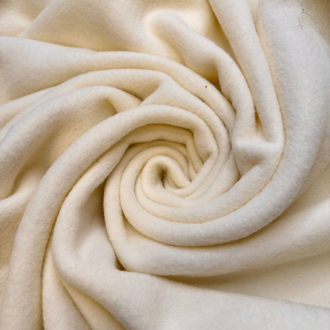 Natural Enhancement - Fleece Poly Knit - Cream - 1.2M Bundle - True Deadstock fabric Fabric by private - Sustainable Textile | FABCYCLE