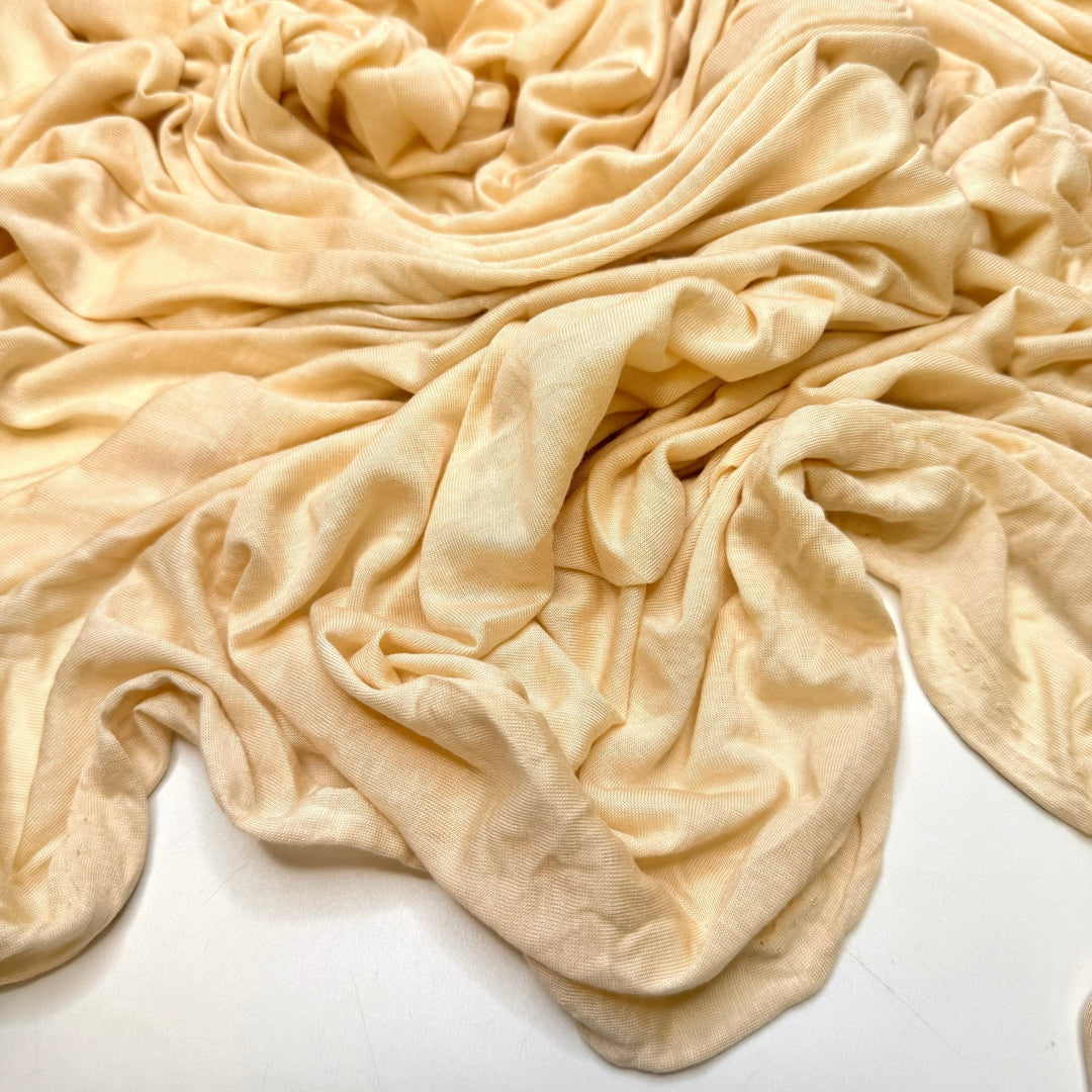 Natural Luxuries - Jersey Modal/Silk Knit - Dark Cream - 3.5M Bundle - True Deadstock fabric Fabric by private - Sustainable Textile | FABCYCLE
