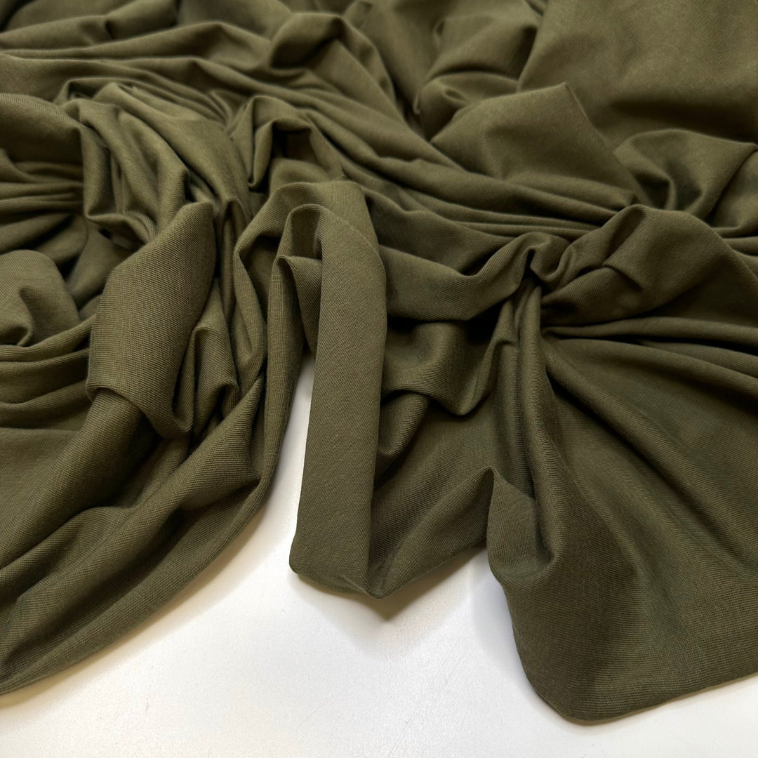 Nature Therapy - Jersey Natural Blend Knit - Green - Bundles - True Deadstock fabric Fabric by private - Sustainable Textile | FABCYCLE