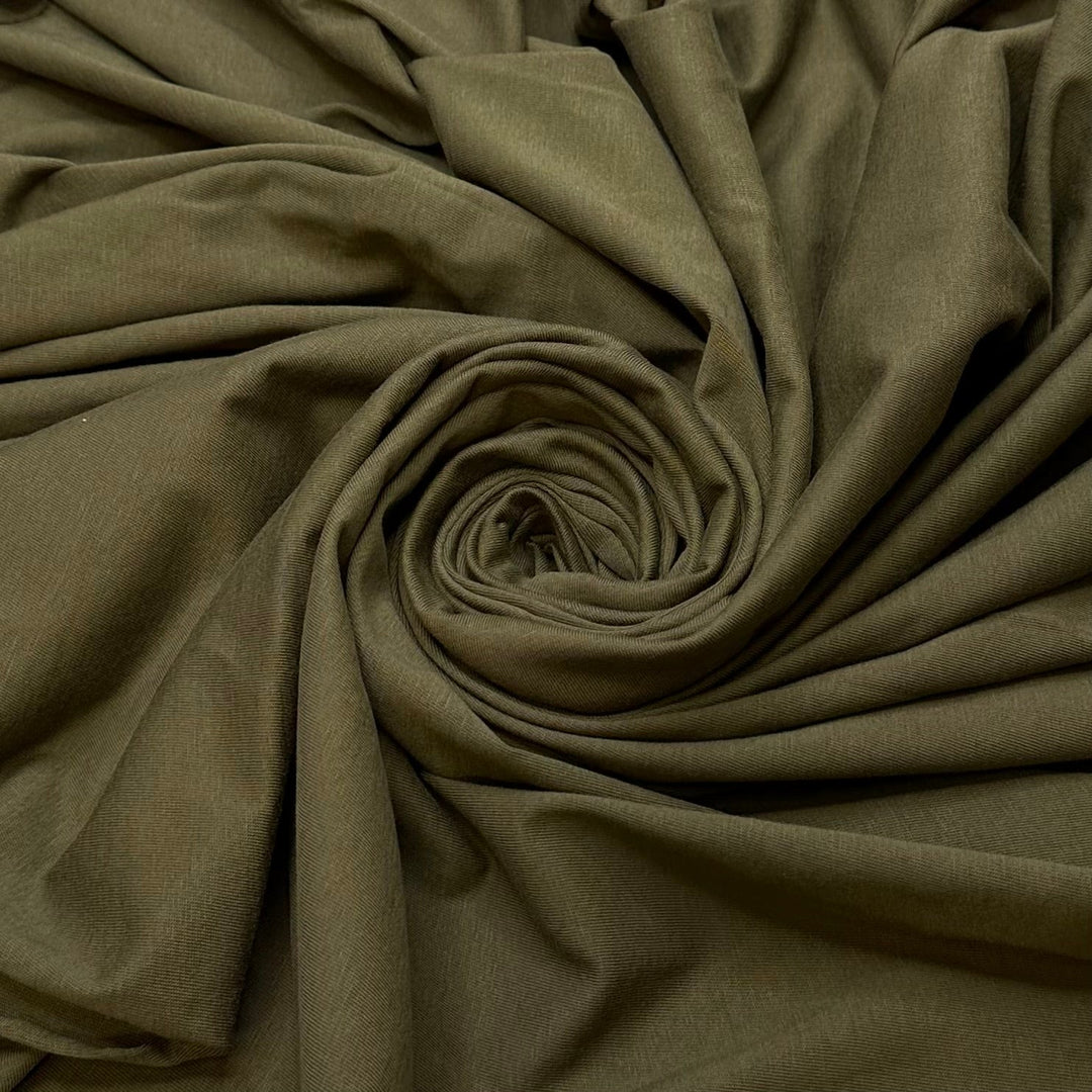 Nature Therapy - Jersey Natural Blend Knit - Green - Bundles - True Deadstock fabric Fabric by private - Sustainable Textile | FABCYCLE