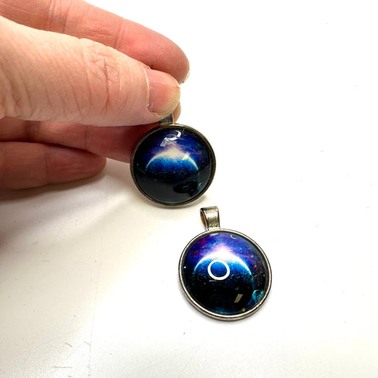 Necklace Pendants Costume Jewelry - Silver/Purple - 2 Pack - True Deadstock supplies Fabric by private - Sustainable Textile | FABCYCLE