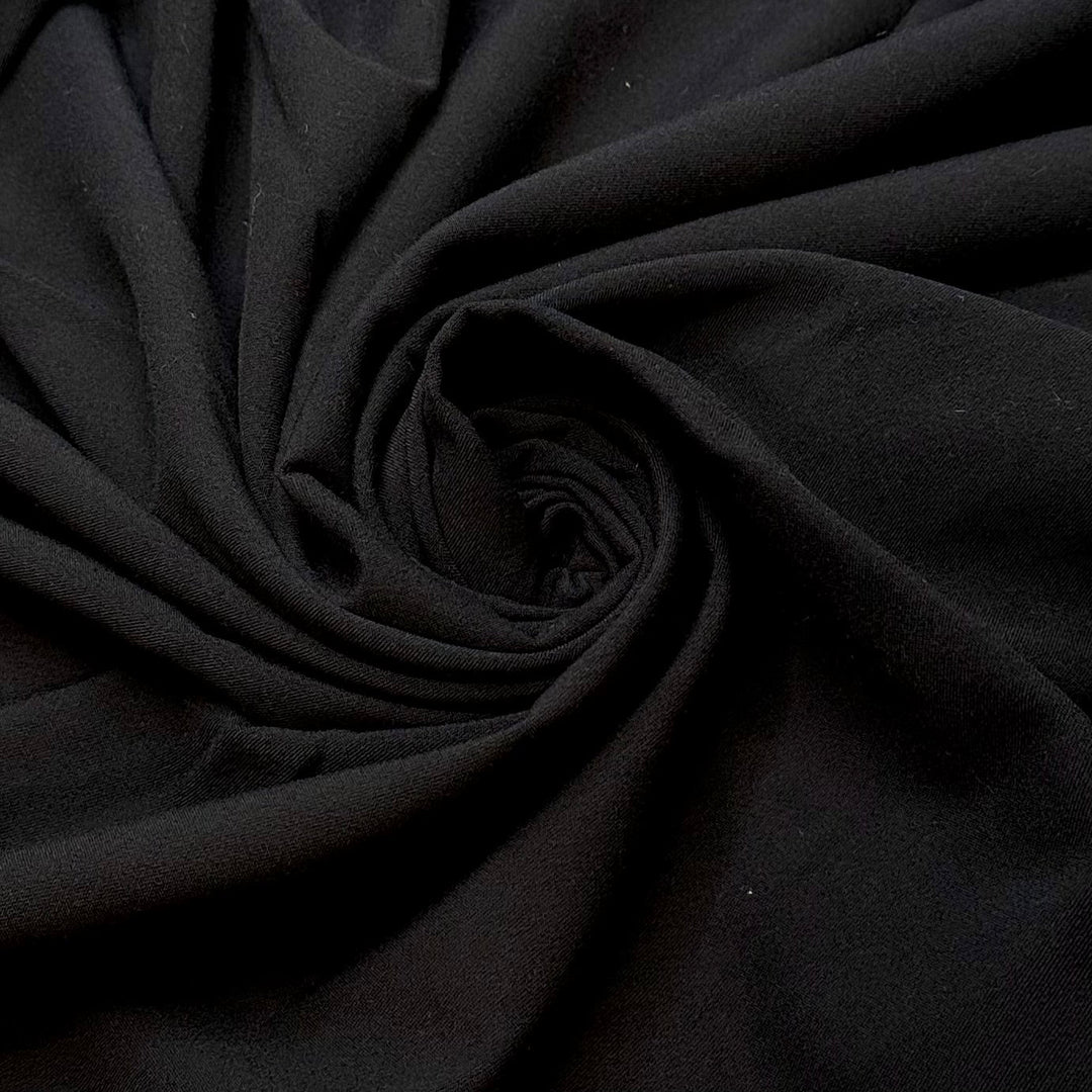 Ned Land - Synthetic Blend Woven - Black - 2.2M Bundle - True Deadstock fabric Fabric by private - Sustainable Textile | FABCYCLE