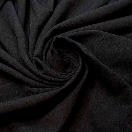 Ned Land - Synthetic Blend Woven - Black - 2.2M Bundle - True Deadstock fabric Fabric by private - Sustainable Textile | FABCYCLE