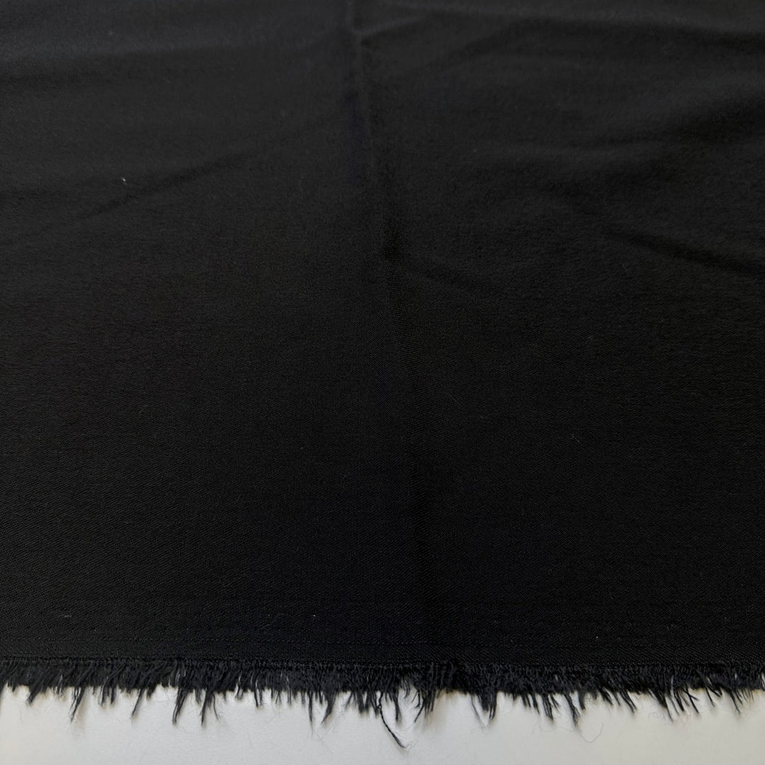 Ned Land - Synthetic Blend Woven - Black - 2.2M Bundle - True Deadstock fabric Fabric by private - Sustainable Textile | FABCYCLE