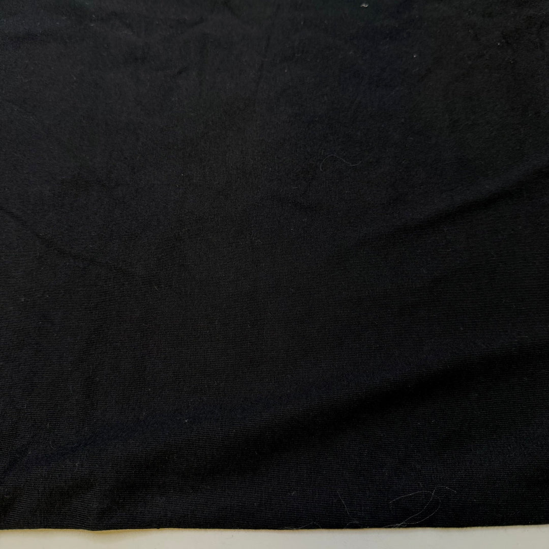 Nestled In The Bushes - Tubular Rib Knit Cotton Blend Knit - Black - 2M Bundle - True Deadstock fabric Fabric by private - Sustainable Textile | FABCYCLE