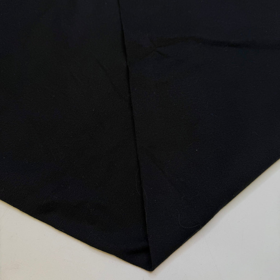 Nestled In The Bushes - Tubular Rib Knit Cotton Blend Knit - Black - 2M Bundle - True Deadstock fabric Fabric by private - Sustainable Textile | FABCYCLE