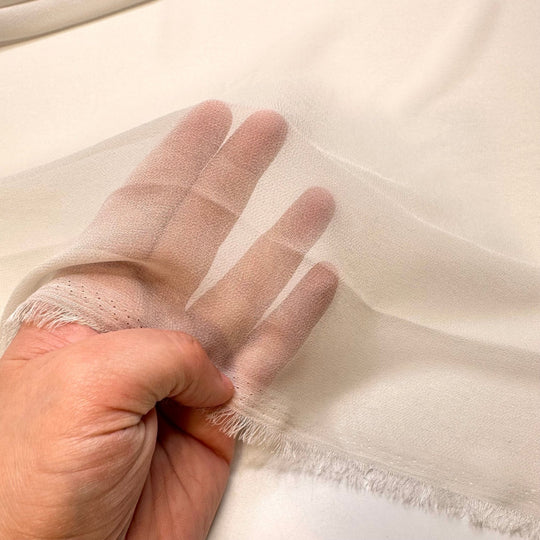 Neutrals Only - Chiffon Poly Woven - Taupe - Bundles - True Deadstock fabric Fabric by private - Sustainable Textile | FABCYCLE