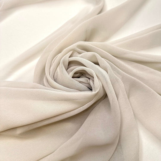 Neutrals Only - Chiffon Poly Woven - Taupe - Bundles - True Deadstock fabric Fabric by private - Sustainable Textile | FABCYCLE