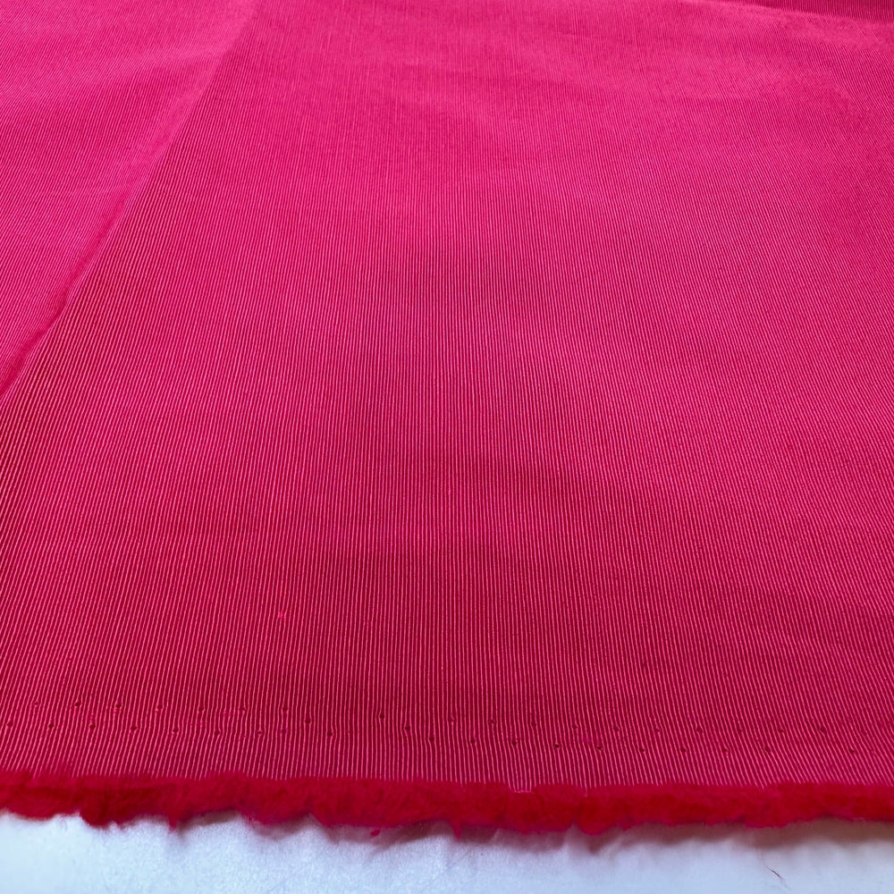 Never A Dull Moment - Rib Weave Poly Woven - Dark Pink - 1.6M Bundle - True Deadstock fabric Fabric by private - Sustainable Textile | FABCYCLE