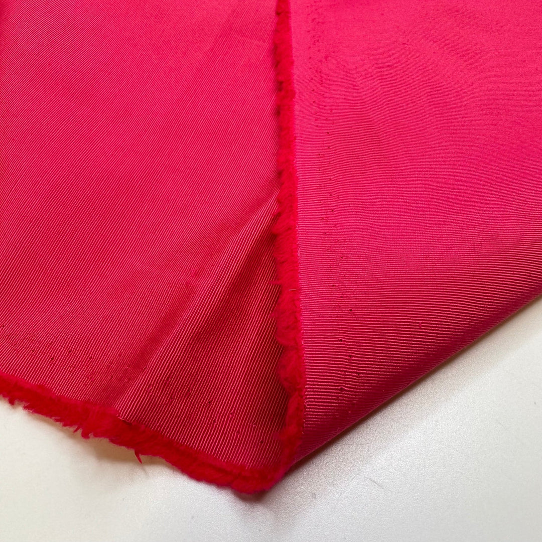Never A Dull Moment - Rib Weave Poly Woven - Dark Pink - 1.6M Bundle - True Deadstock fabric Fabric by private - Sustainable Textile | FABCYCLE