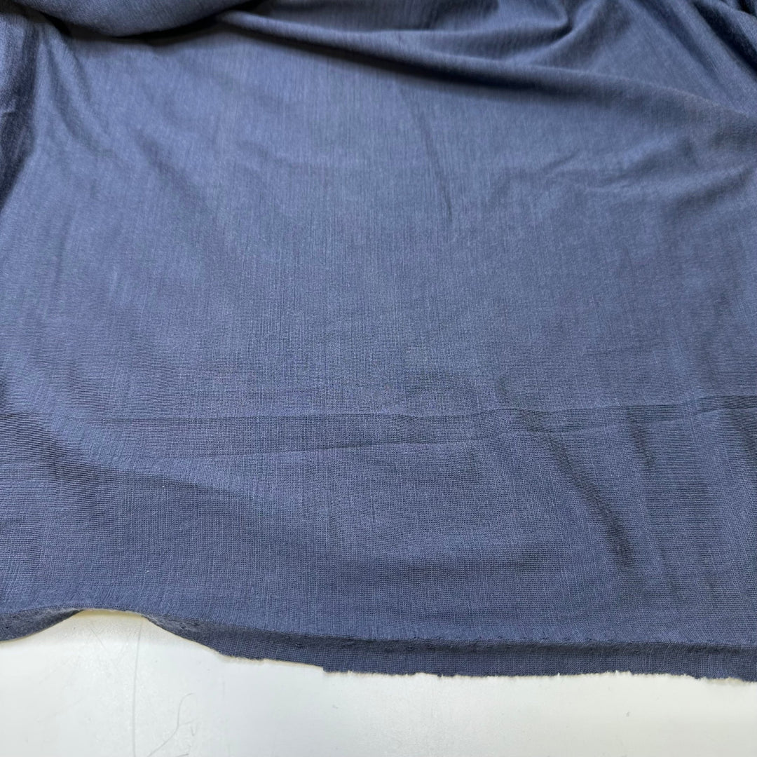 Never See The Shark - Jersey Merino Wool Knit - Navy - Bundles - True Deadstock fabric Fabric by private - Sustainable Textile | FABCYCLE