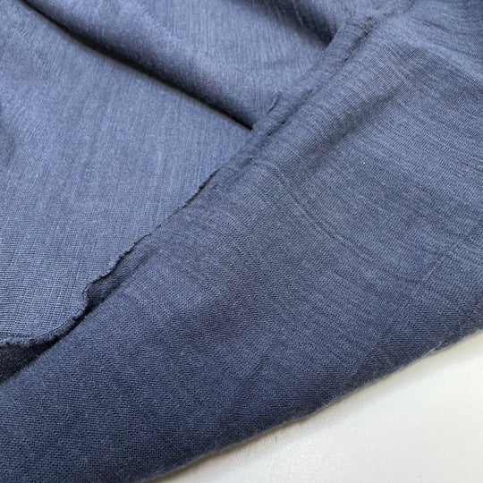 Never See The Shark - Jersey Merino Wool Knit - Navy - Bundles - True Deadstock fabric Fabric by private - Sustainable Textile | FABCYCLE