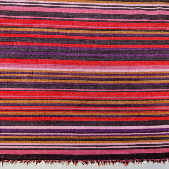 New Brunswick - Polyester Blend Woven - Dark Red/Purple Stripes - 2.2M Bundle - True Deadstock fabric Fabric by private - Sustainable Textile | FABCYCLE