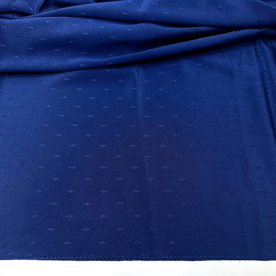 New Building Blocks - Chiffon Satin Poly Woven - Navy Geometric - 1.3M Bundle - True Deadstock fabric Fabric by private - Sustainable Textile | FABCYCLE
