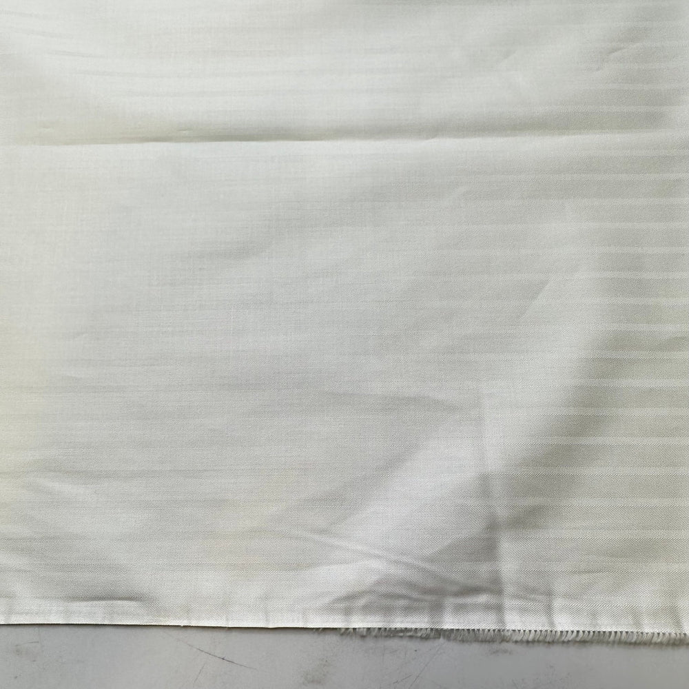 New Business - Sateen Cotton Woven - White Pinstripe - 2M Bundle - True Deadstock fabric Fabric by private - Sustainable Textile | FABCYCLE