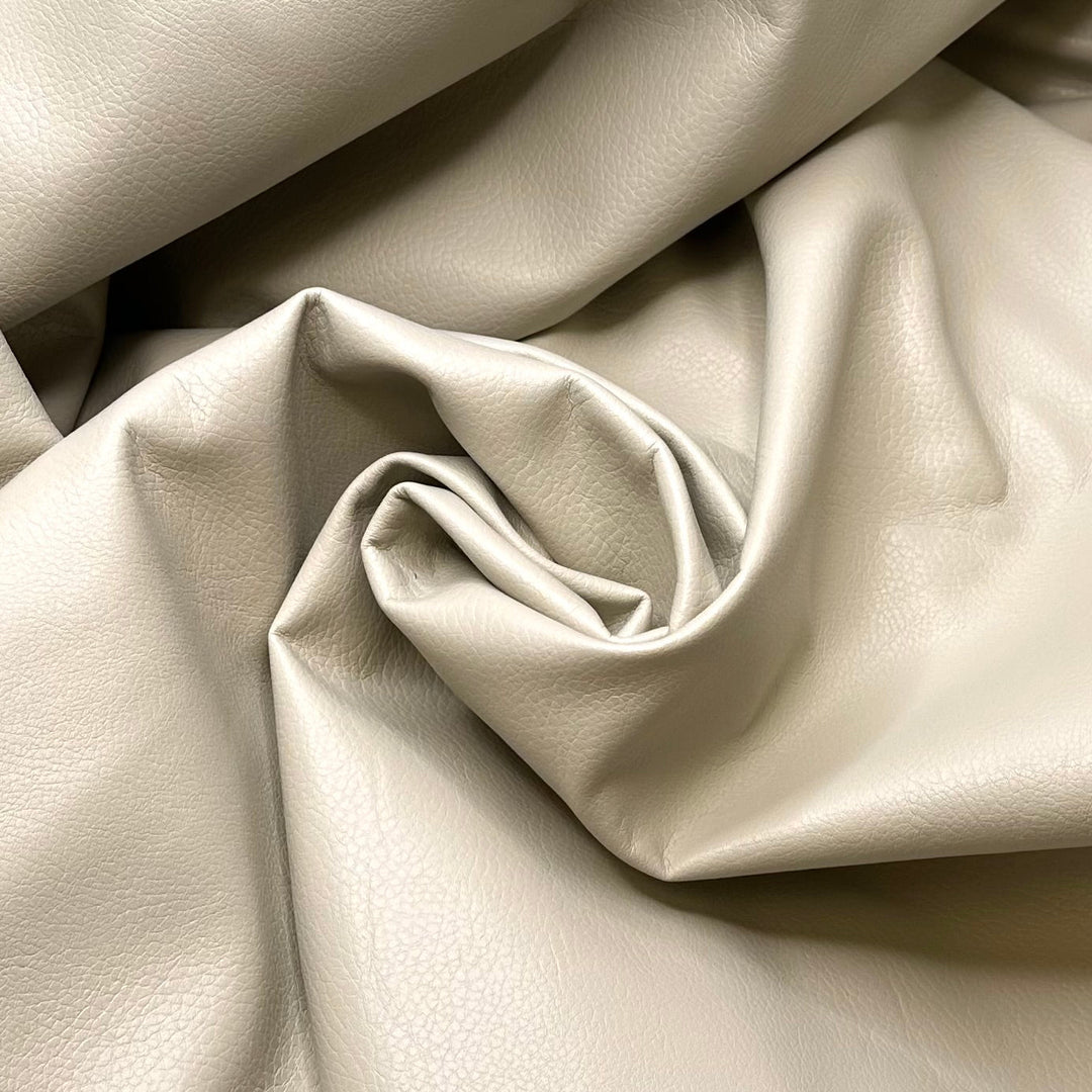 New Car Interior - Pleather Polyester Backing PU/Acrylic Woven - Light Grey/Beige - 3.3M Bundle - True Deadstock fabric Fabric by private - Sustainable Textile | FABCYCLE