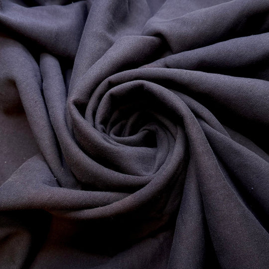 New Hiking Boots - Jersey Fleece Cotton Blend Knit - Dark Grey - 1.4M Bundle - True Deadstock fabric Fabric by private - Sustainable Textile | FABCYCLE