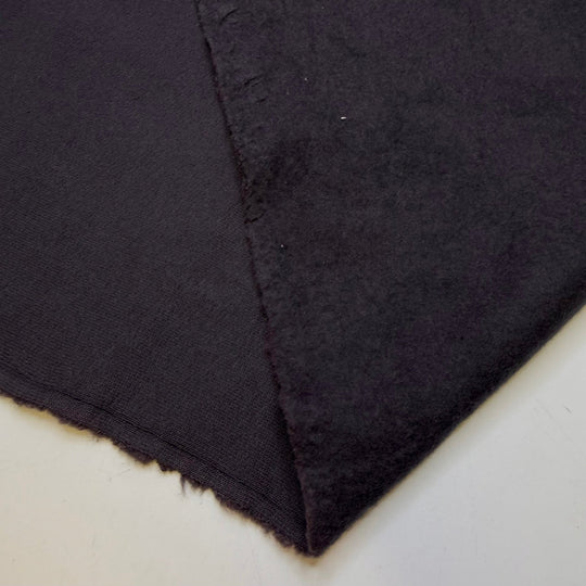New Hiking Boots - Jersey Fleece Cotton Blend Knit - Dark Grey - 1.4M Bundle - True Deadstock fabric Fabric by private - Sustainable Textile | FABCYCLE