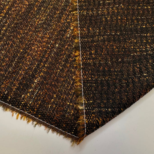 New Job New Suit - Tweed Wool Blend Woven - Brown Multi - 1.5M Bundle - True Deadstock fabric Fabric by private - Sustainable Textile | FABCYCLE