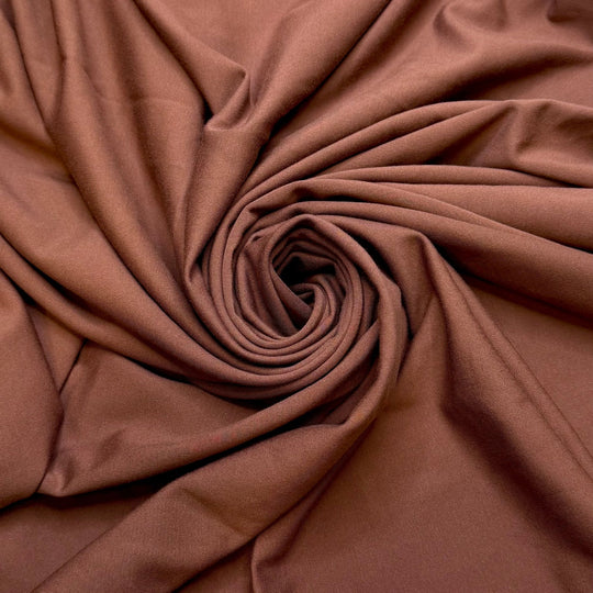 New Soil - Ponte Polyester Blend Knit - Brown - 0.95M Bundle - True Deadstock fabric Fabric by private - Sustainable Textile | FABCYCLE