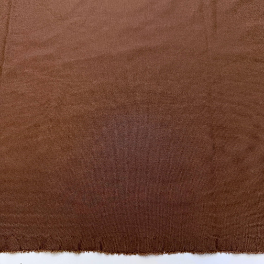 New Soil - Ponte Polyester Blend Knit - Brown - 0.95M Bundle - True Deadstock fabric Fabric by private - Sustainable Textile | FABCYCLE