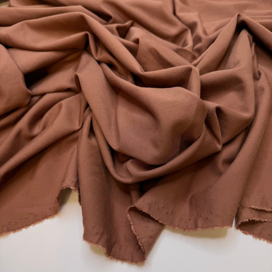 New Soil - Ponte Polyester Blend Knit - Brown - 0.95M Bundle - True Deadstock fabric Fabric by private - Sustainable Textile | FABCYCLE