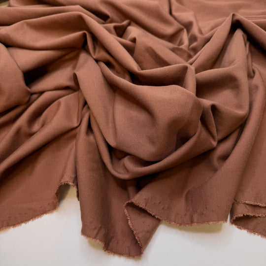 New Soil - Ponte Polyester Blend Knit - Brown - 0.95M Bundle - True Deadstock fabric Fabric by private - Sustainable Textile | FABCYCLE