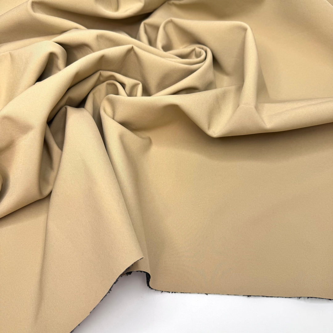 New York Knits - Softshell Poly/Nylon Woven - Black/Beige - 1.1M Bundle - True Deadstock fabric Fabric by private - Sustainable Textile | FABCYCLE