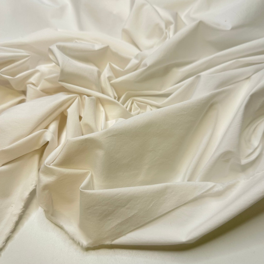 New York Winters - Cotton/Nylon Woven - White - Bundles - True Deadstock fabric Fabric by private - Sustainable Textile | FABCYCLE
