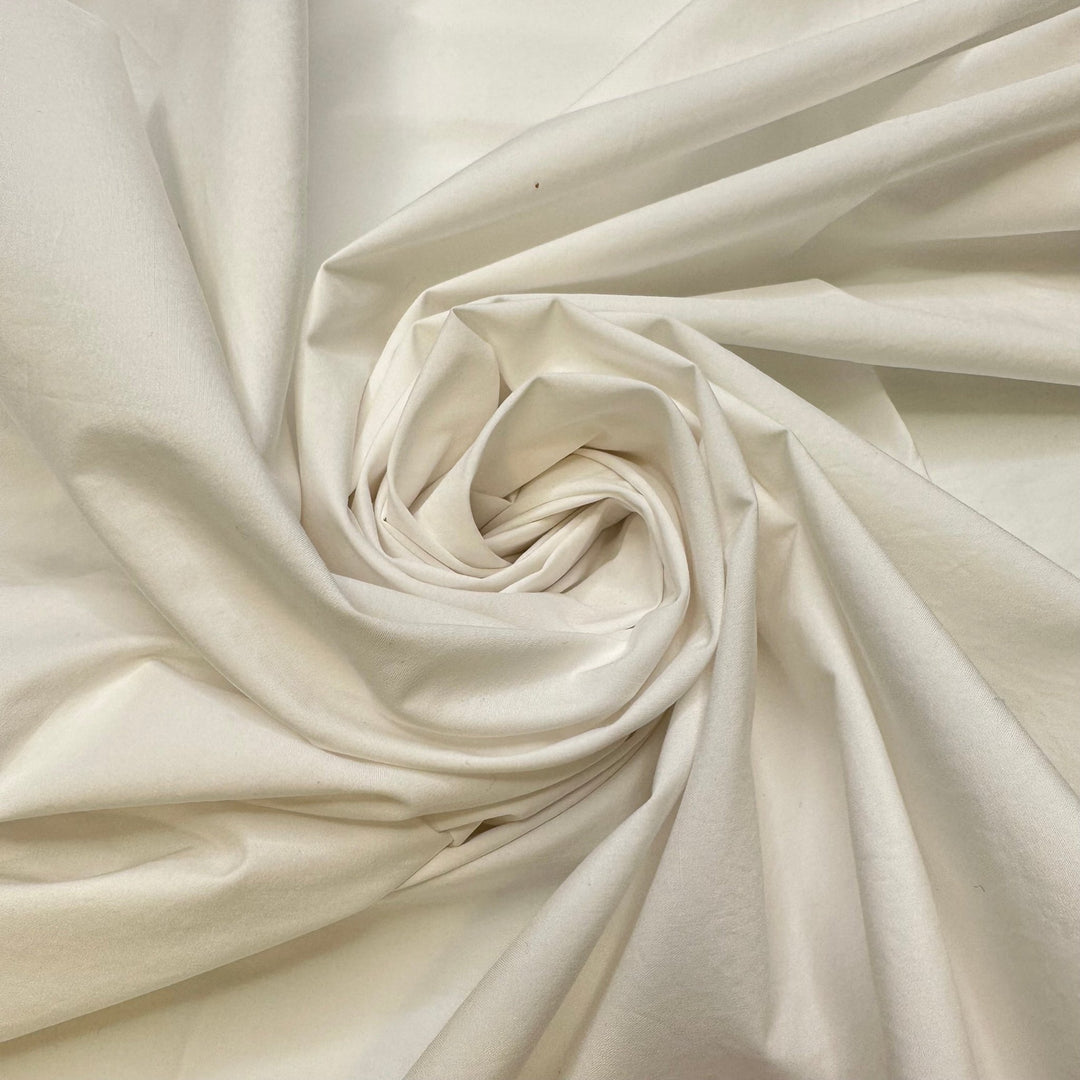 New York Winters - Cotton/Nylon Woven - White - Bundles - True Deadstock fabric Fabric by private - Sustainable Textile | FABCYCLE