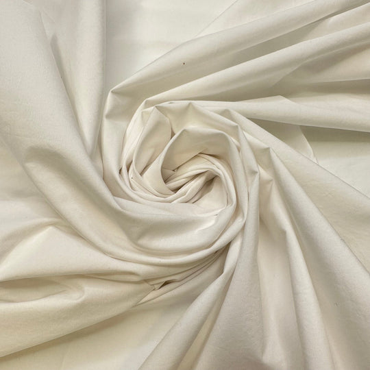 New York Winters - Cotton/Nylon Woven - White - Bundles - True Deadstock fabric Fabric by private - Sustainable Textile | FABCYCLE