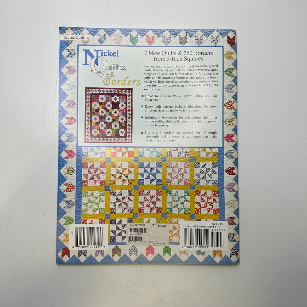 Nickel Quilts & Borders - Pat Speth 2010 Books - Black Multi - Individual - True Deadstock supplies Fabric by private - Sustainable Textile | FABCYCLE