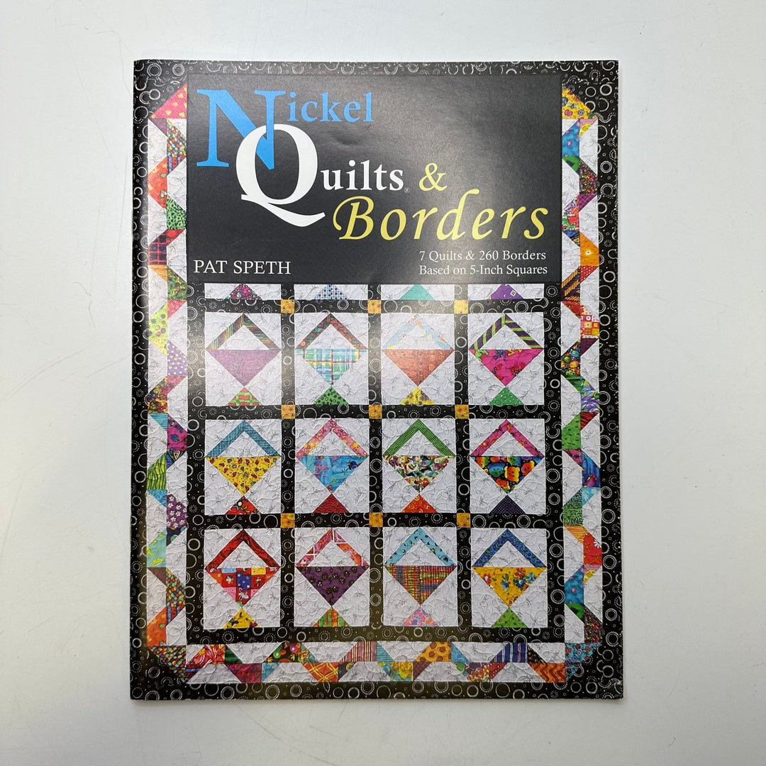 Nickel Quilts &amp; Borders - Pat Speth 2010 Books - Black Multi - Individual - True Deadstock supplies Fabric by private - Sustainable Textile | FABCYCLE
