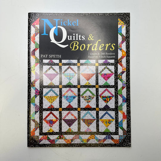 Nickel Quilts &amp; Borders - Pat Speth 2010 Books - Black Multi - Individual - True Deadstock supplies Fabric by private - Sustainable Textile | FABCYCLE