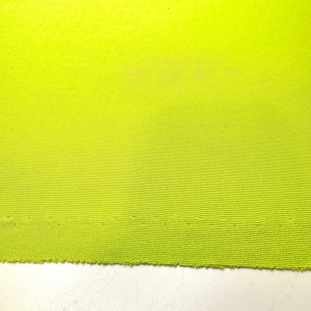 Night Guard Flash Light - Rib Knit Polyester Blend Knit - Green Highlighter - Bundles - True Deadstock fabric Fabric by private - Sustainable Textile | FABCYCLE