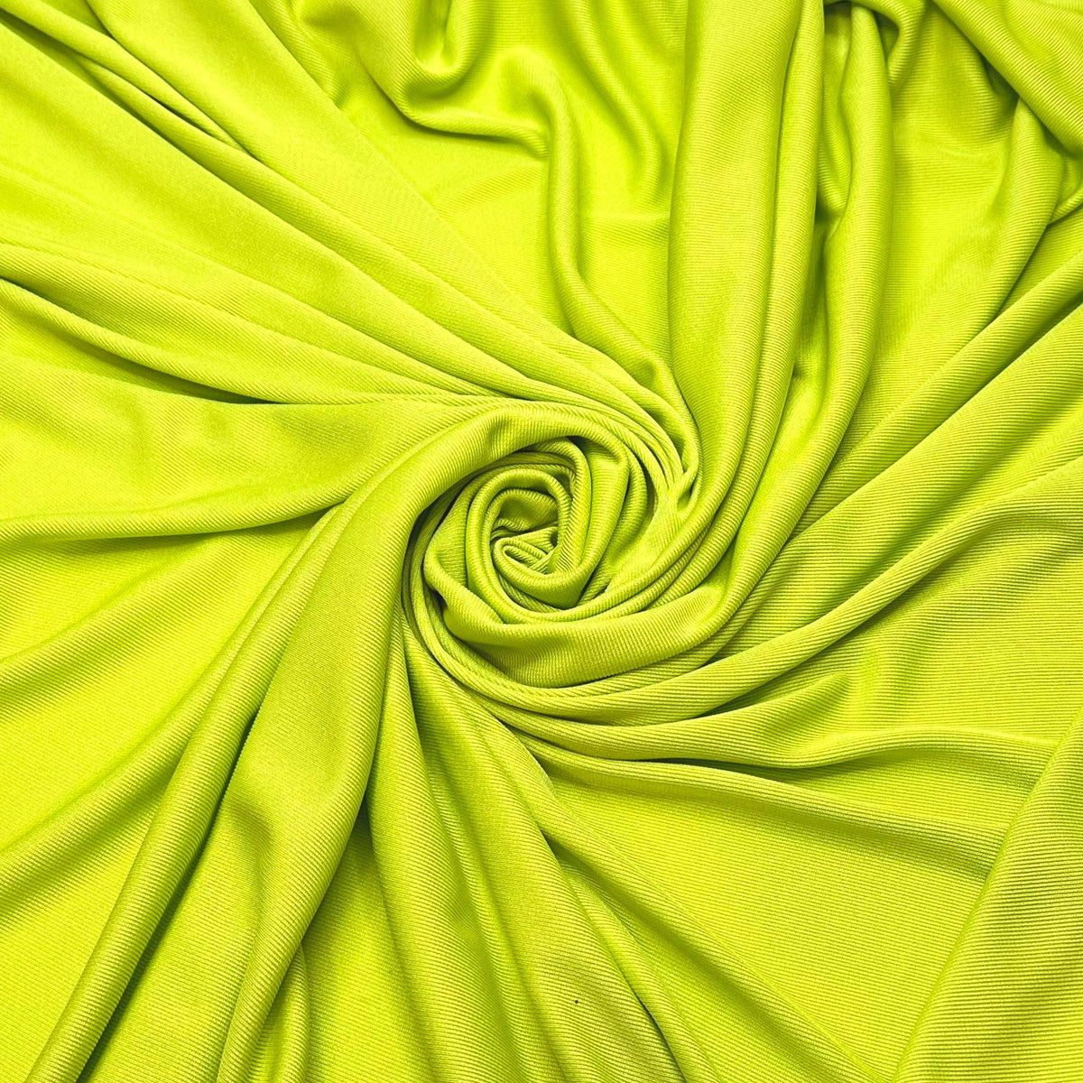 Night Guard Flash Light - Rib Knit Polyester Blend Knit - Green Highlighter - Bundles - True Deadstock fabric Fabric by private - Sustainable Textile | FABCYCLE