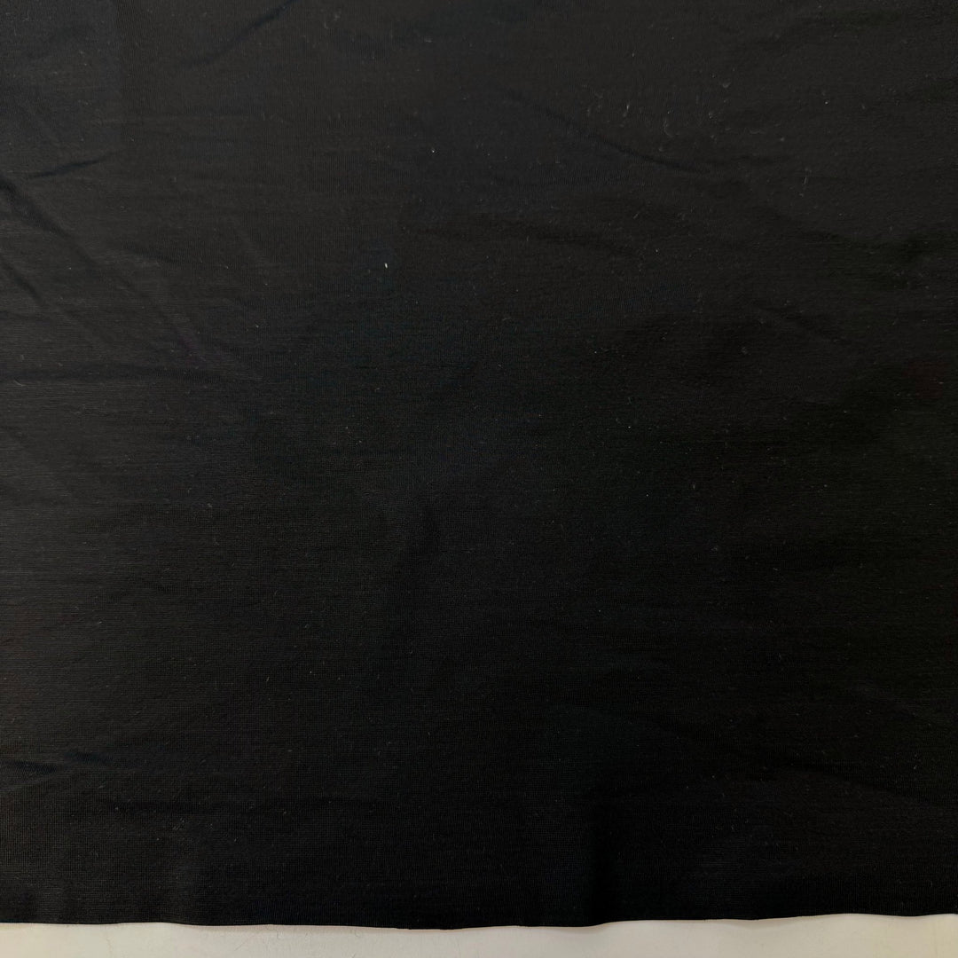 Night Turns To Day - Water Resistant Tricot Spandex/Recycled Nylon Knit - Black - 2.4M Bundle - True Deadstock fabric Fabric by private - Sustainable Textile | FABCYCLE
