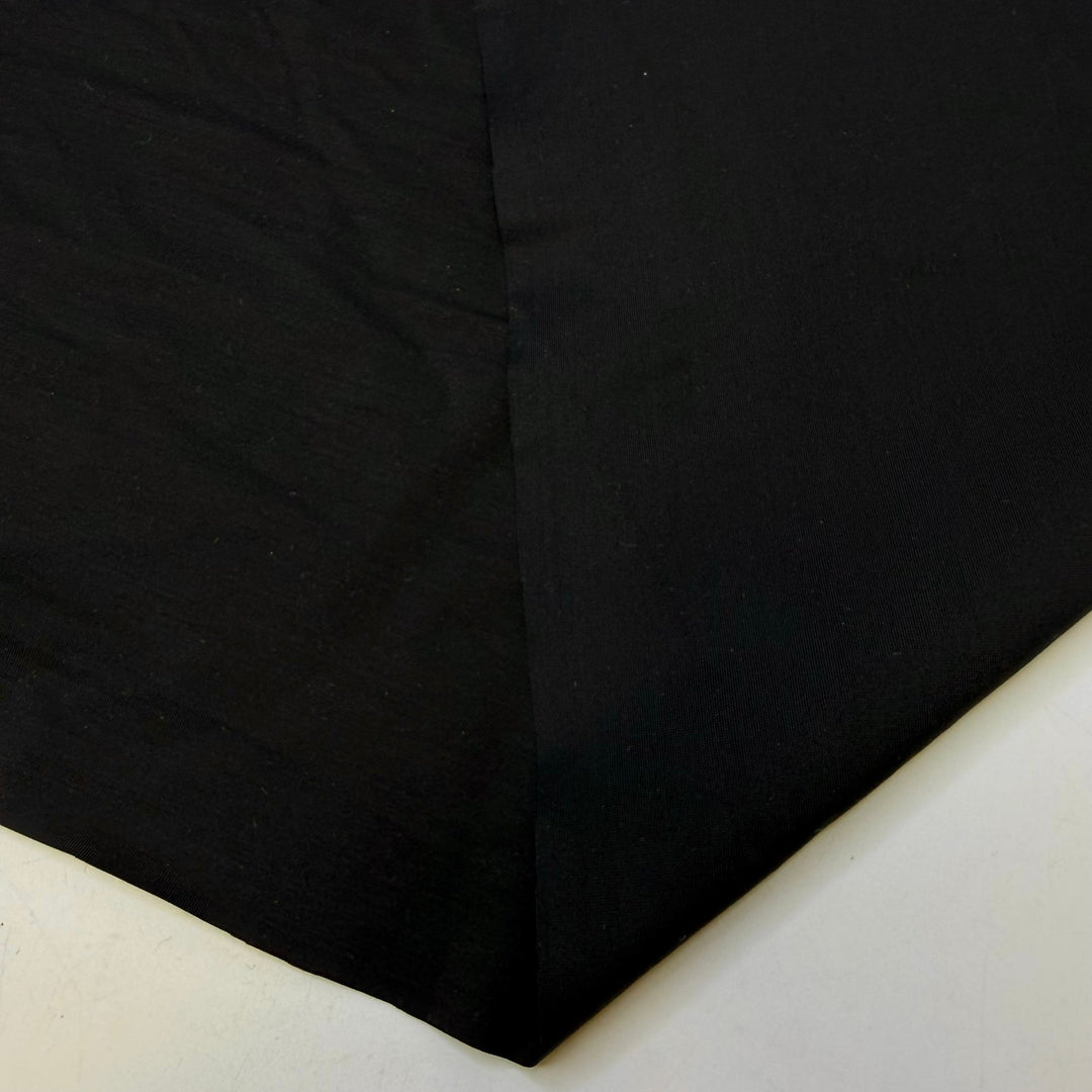 Night Turns To Day - Water Resistant Tricot Spandex/Recycled Nylon Knit - Black - 2.4M Bundle - True Deadstock fabric Fabric by private - Sustainable Textile | FABCYCLE
