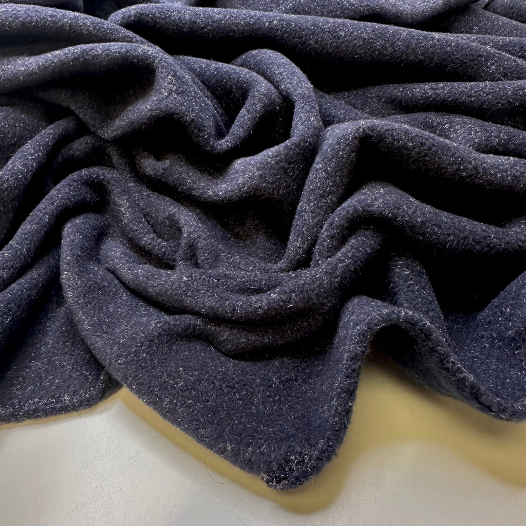 No Clue - Fleece Poly Knit - Blue/Dark Blue Grey - 2.7M Bundle - True Deadstock fabric Fabric by private - Sustainable Textile | FABCYCLE