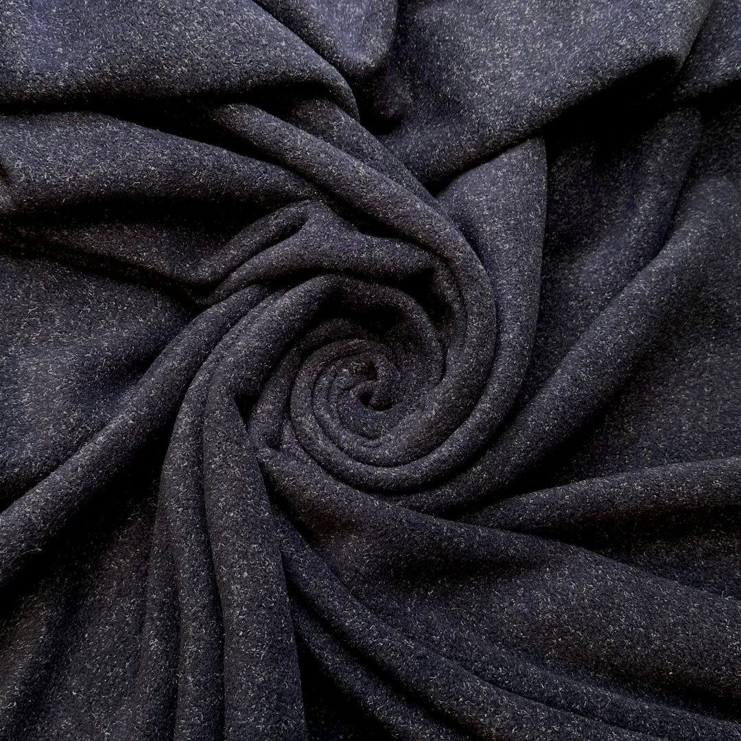 No Clue - Fleece Poly Knit - Blue/Dark Blue Grey - 2.7M Bundle - True Deadstock fabric Fabric by private - Sustainable Textile | FABCYCLE
