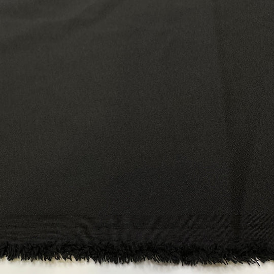 No Emails After Work - Polyester Blend Woven - Black - 2.4M Bundle - True Deadstock fabric Fabric by private - Sustainable Textile | FABCYCLE