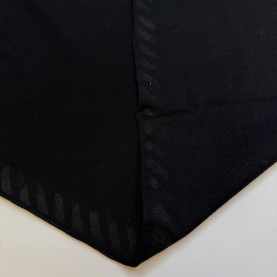 No Landfall Of Hurricanes - Jersey Cotton Knit - Black - 2.5M Bundle - True Deadstock fabric Fabric by private - Sustainable Textile | FABCYCLE