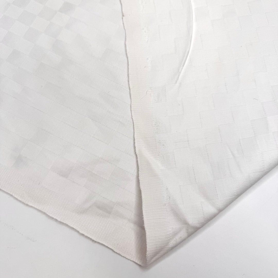 No More Puns Please - Cotton Woven - White Checkerboard - 2.7M Bundle - True Deadstock fabric Fabric by private - Sustainable Textile | FABCYCLE