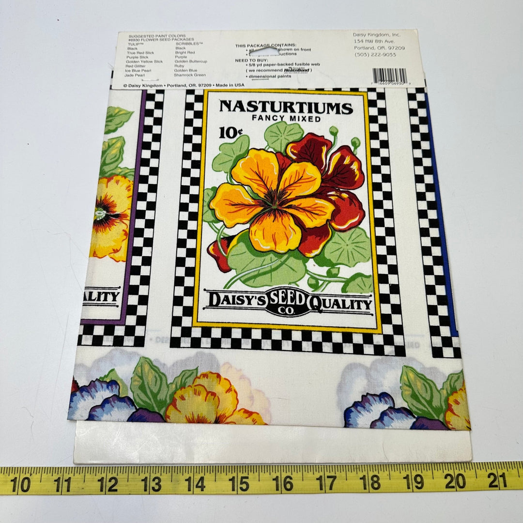 No Sew Floral Fabric Applique Applique - White Multi - Individual - True Deadstock supplies Fabric by private - Sustainable Textile | FABCYCLE
