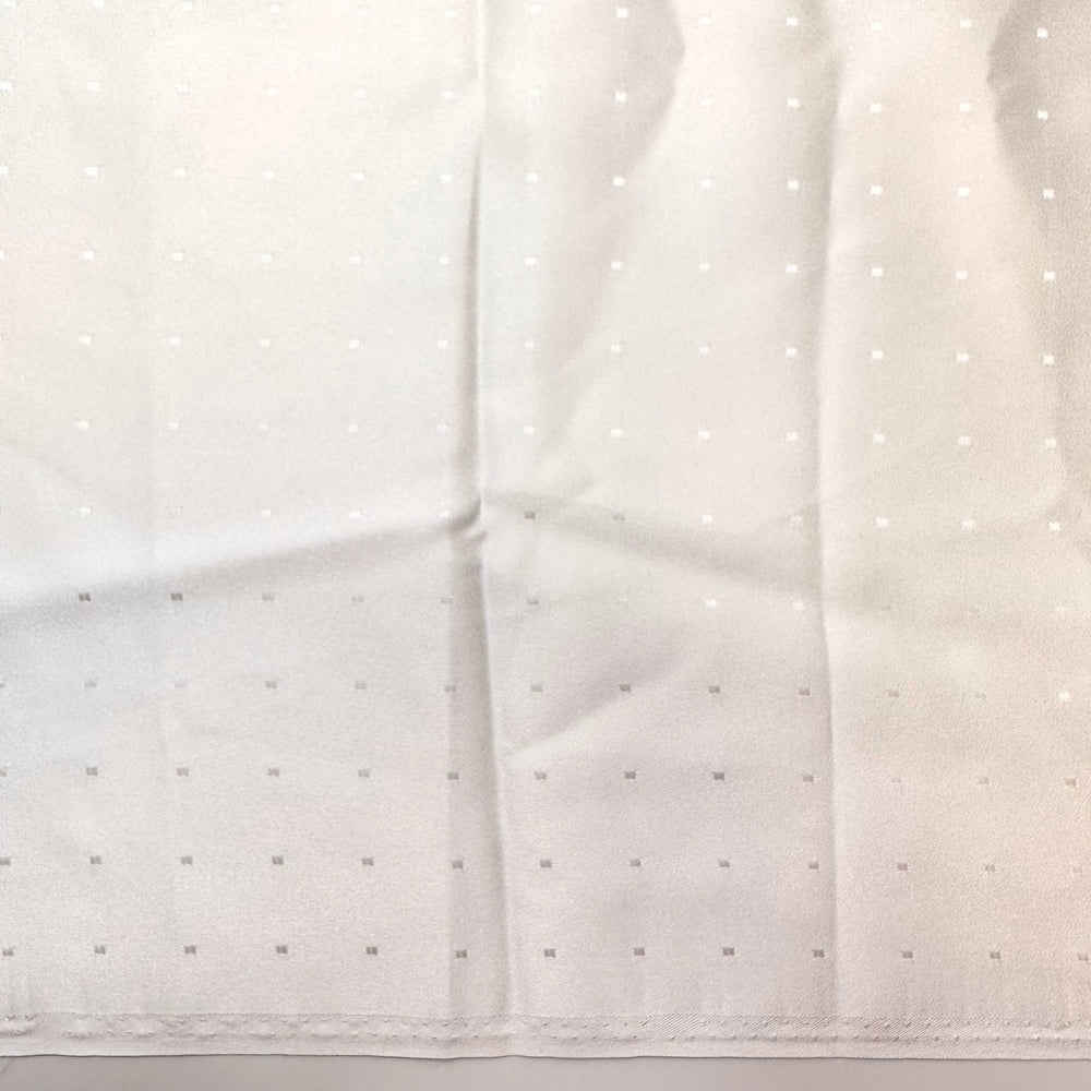 No White After Labour Day - Polyester Blend Woven - White Geometric - 1.8M Bundle - True Deadstock fabric Fabric by private - Sustainable Textile | FABCYCLE