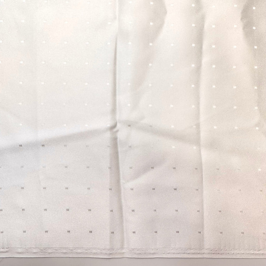 No White After Labour Day - Polyester Blend Woven - White Geometric - 1.8M Bundle - True Deadstock fabric Fabric by private - Sustainable Textile | FABCYCLE